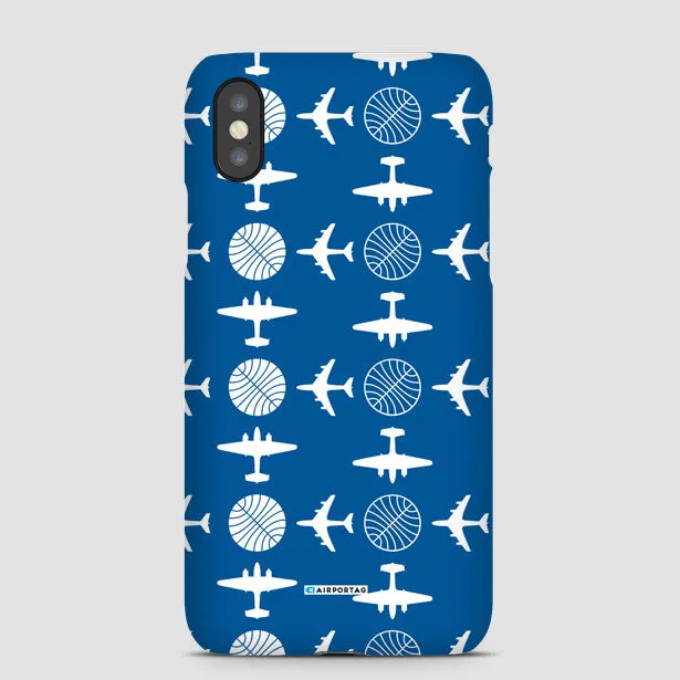 Pan Am Plane Pattern - Phone Case