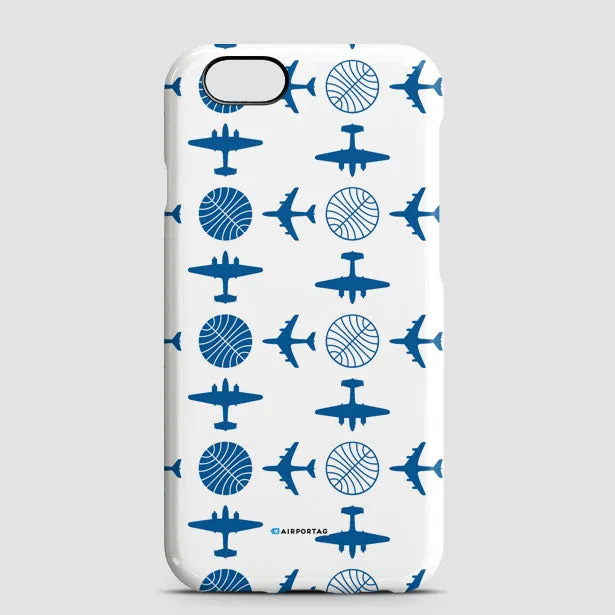 Pan Am Plane Pattern - Phone Case