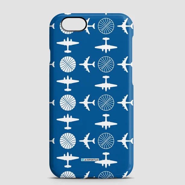 Pan Am Plane Pattern - Phone Case