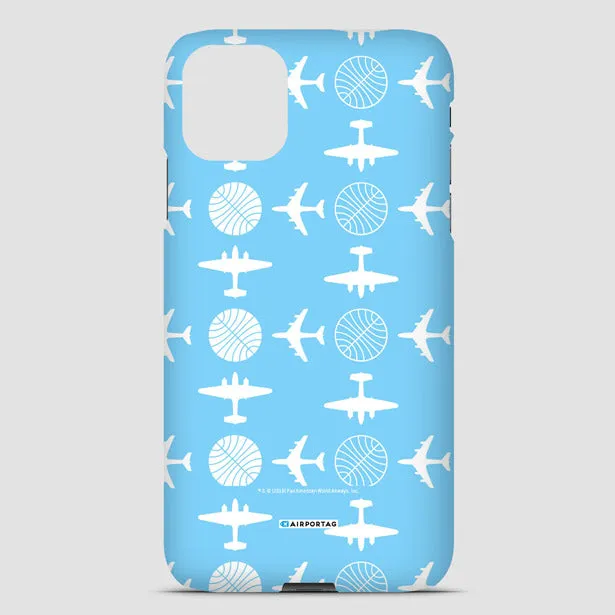 Pan Am Plane Pattern - Phone Case