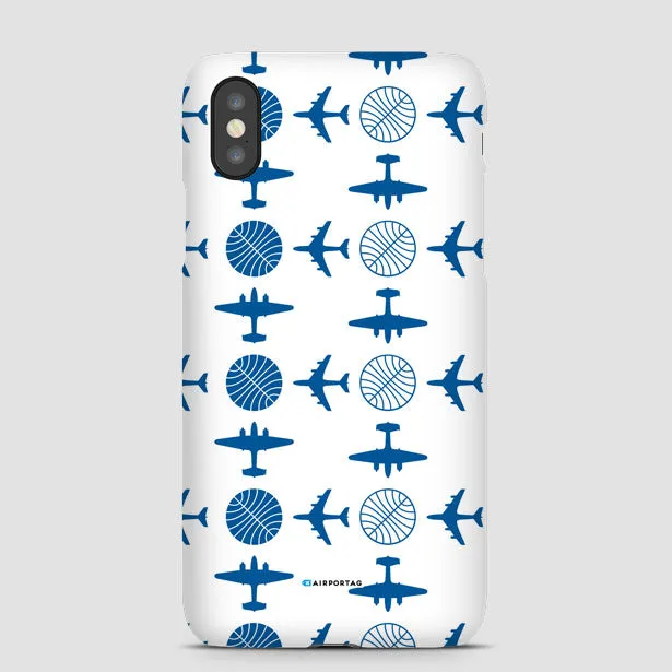 Pan Am Plane Pattern - Phone Case