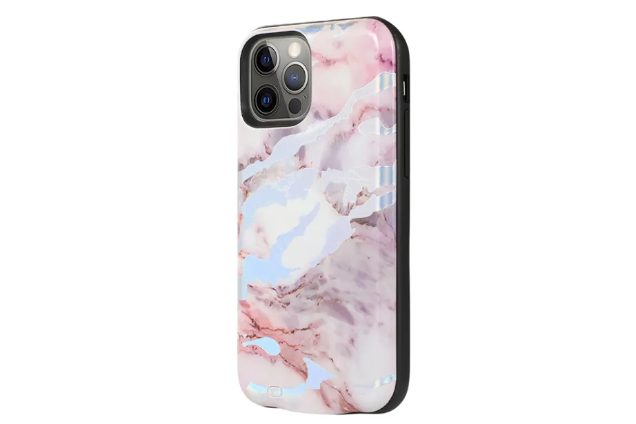 Pastel Holo Marble Battery Case