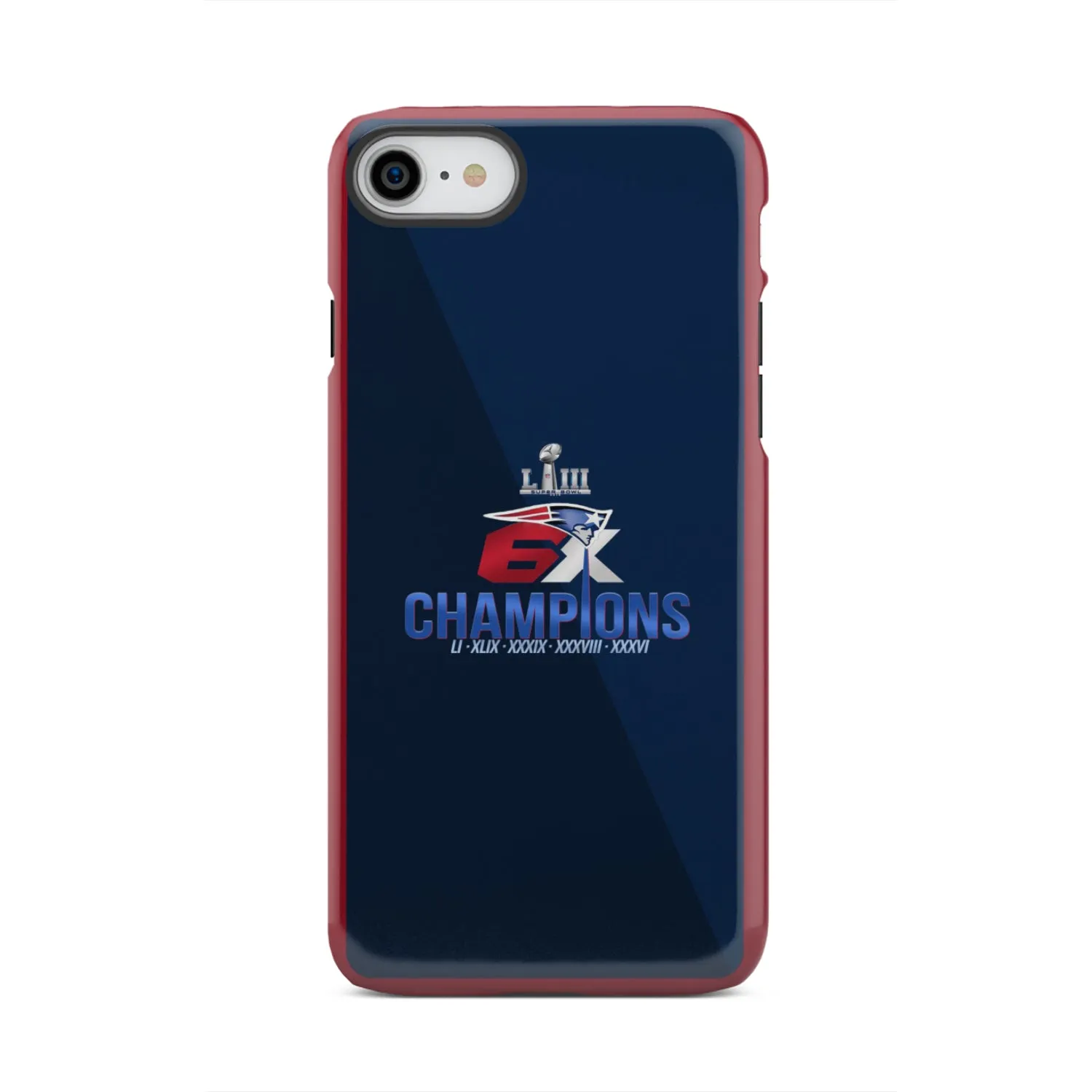 patriots Fan 6X Super Bowl champions Tough Phone Case iPhone 13 mini/Pro/Pro Max/12/Galaxy All Models