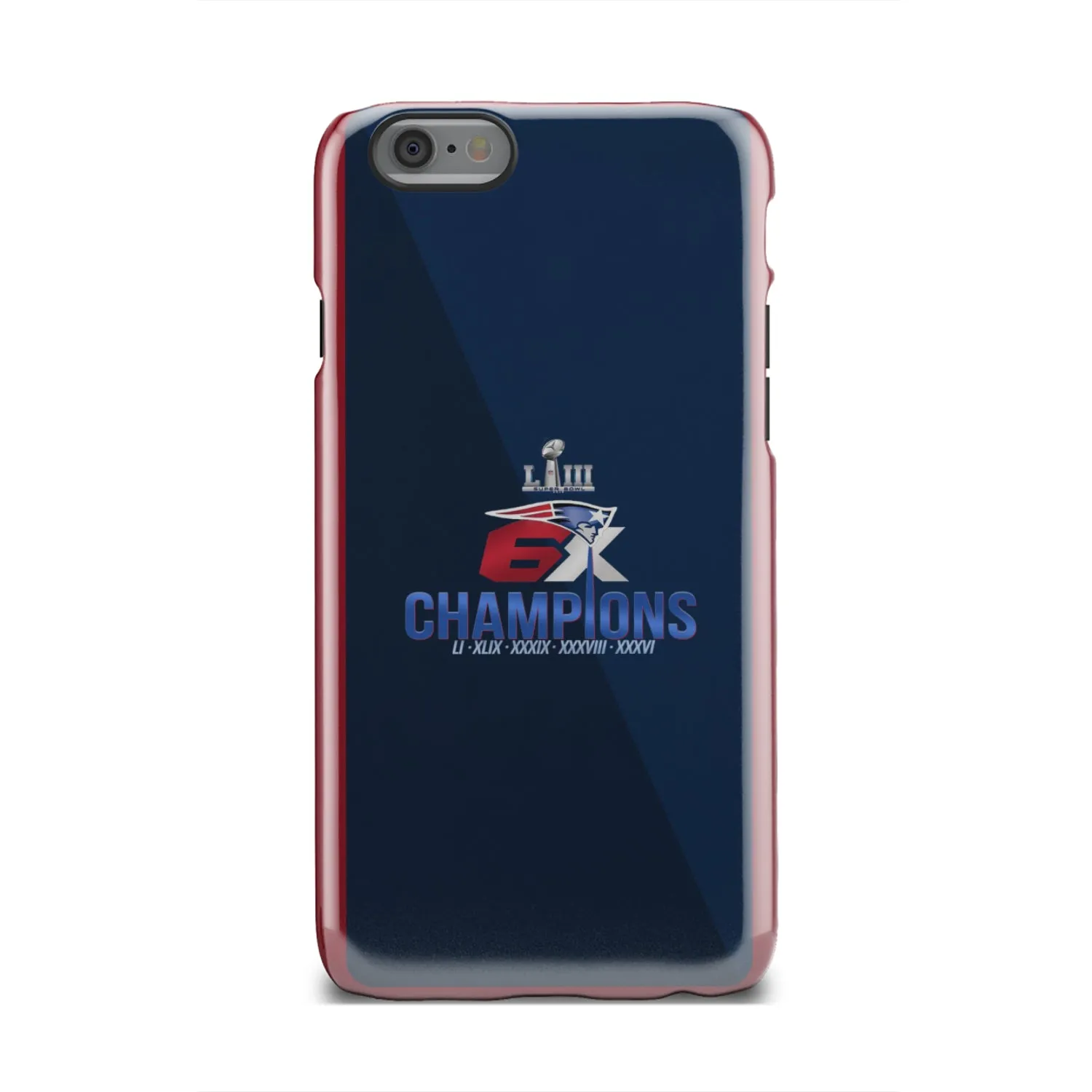 patriots Fan 6X Super Bowl champions Tough Phone Case iPhone 13 mini/Pro/Pro Max/12/Galaxy All Models