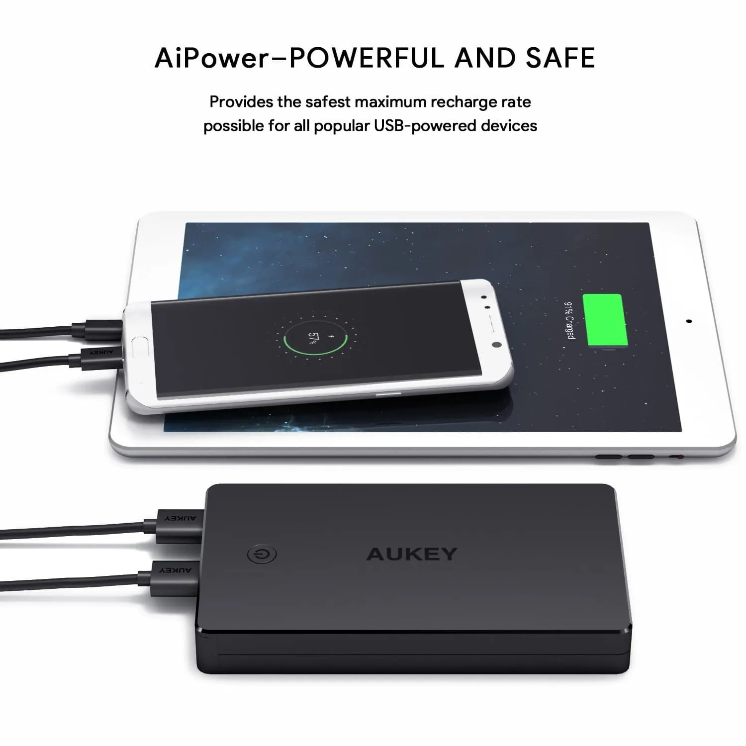 PB-N36 V2 3.4A Dual Turbo Recharge AiPower 20000mAh Power Bank