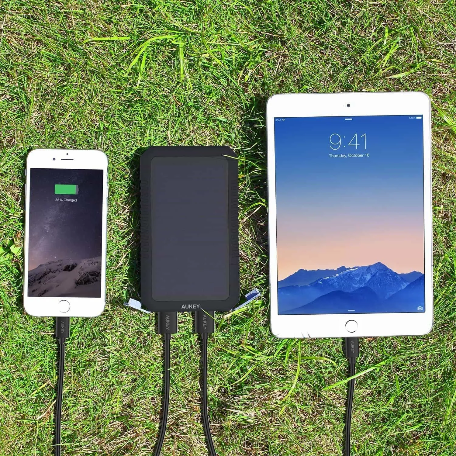 PB-P8 12000mAh Solar Power Bank Charger With Solar Panels