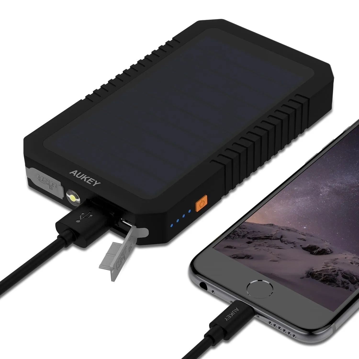 PB-P8 12000mAh Solar Power Bank Charger With Solar Panels