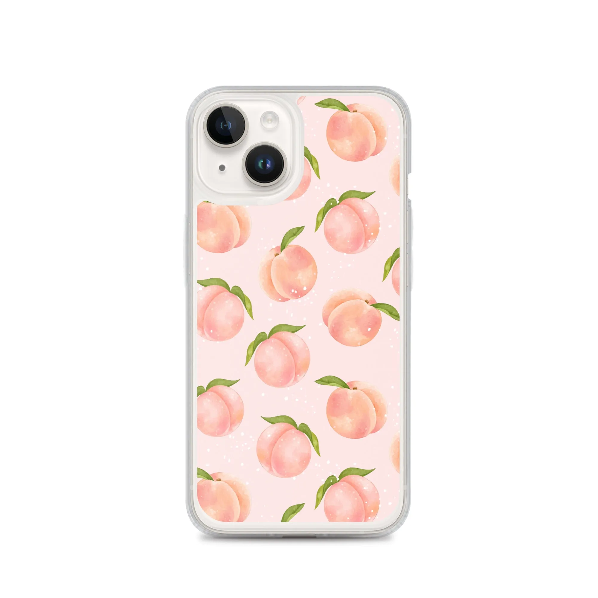 Peach iPhone 14 Pro Max Case, Fruit Print Cute Gift Aesthetic iPhone 13 12 11 Mini SE 2020 XS Max XR X 8 7 Plus Cell Phone Cover