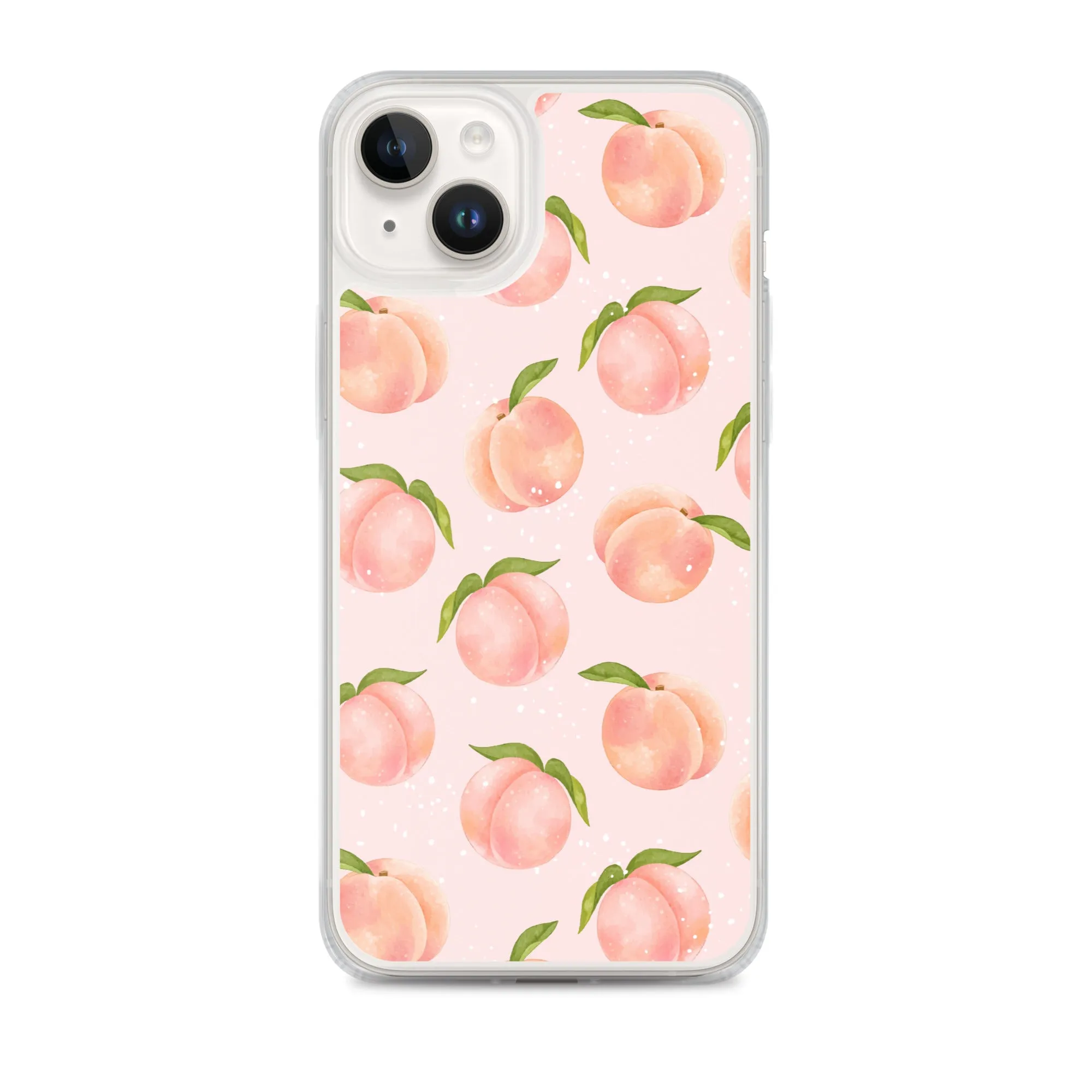 Peach iPhone 14 Pro Max Case, Fruit Print Cute Gift Aesthetic iPhone 13 12 11 Mini SE 2020 XS Max XR X 8 7 Plus Cell Phone Cover