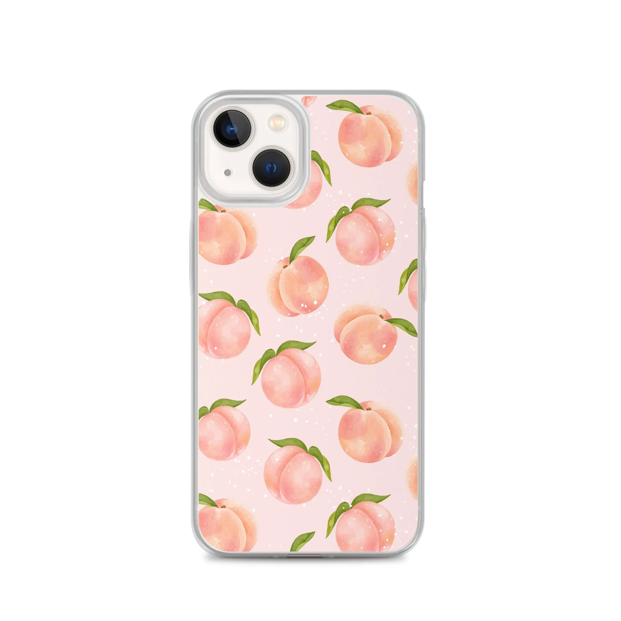 Peach iPhone 14 Pro Max Case, Fruit Print Cute Gift Aesthetic iPhone 13 12 11 Mini SE 2020 XS Max XR X 8 7 Plus Cell Phone Cover