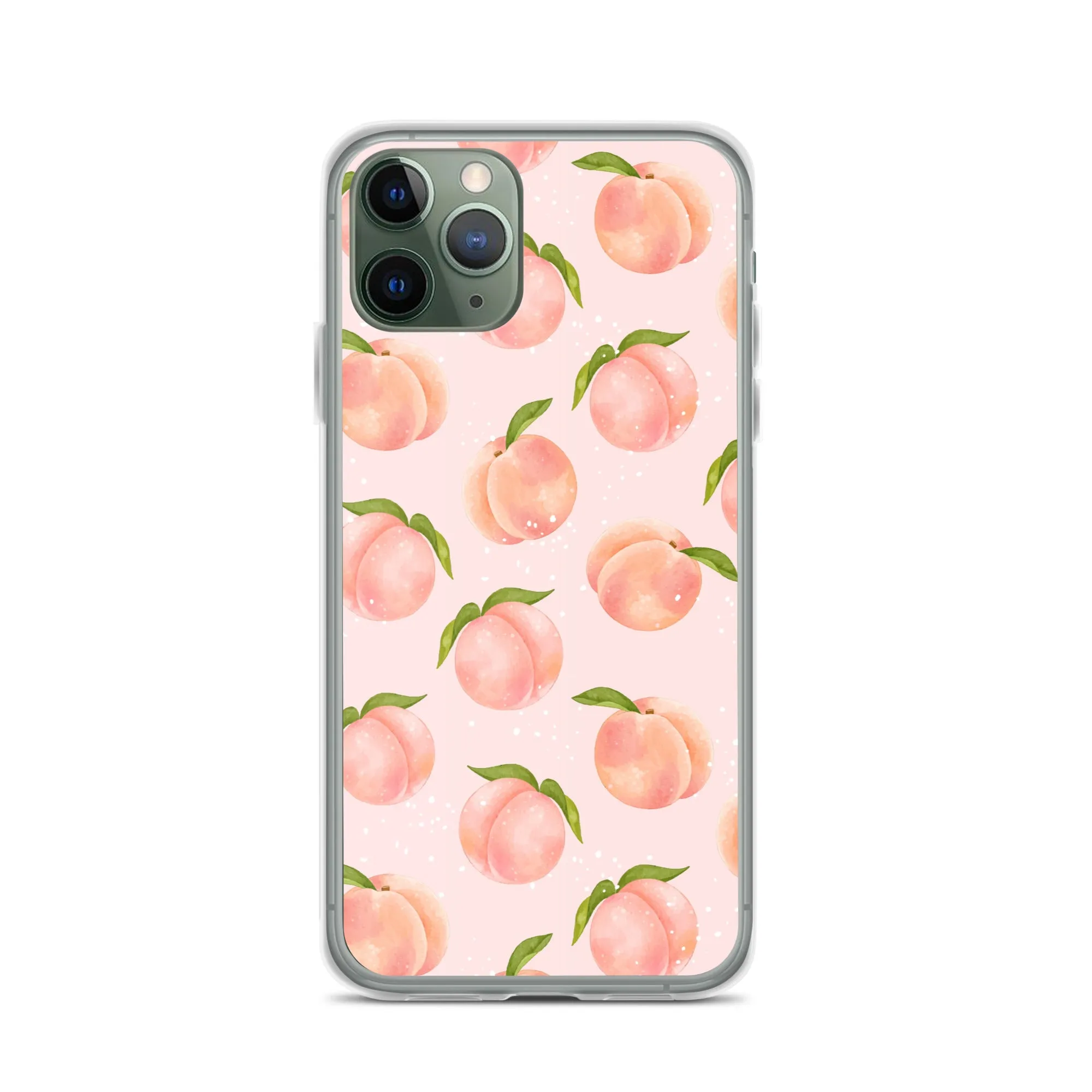 Peach iPhone 14 Pro Max Case, Fruit Print Cute Gift Aesthetic iPhone 13 12 11 Mini SE 2020 XS Max XR X 8 7 Plus Cell Phone Cover