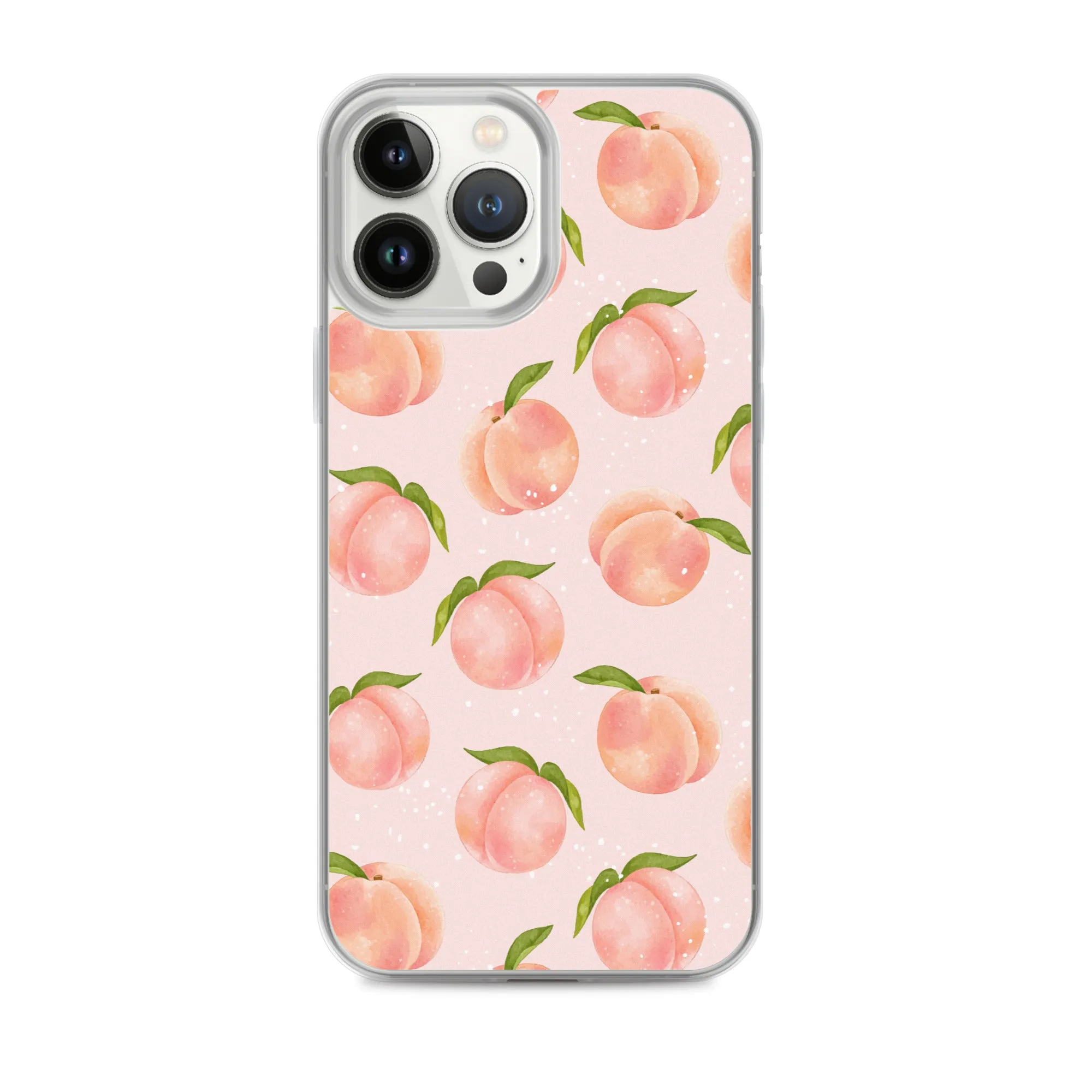 Peach iPhone 14 Pro Max Case, Fruit Print Cute Gift Aesthetic iPhone 13 12 11 Mini SE 2020 XS Max XR X 8 7 Plus Cell Phone Cover