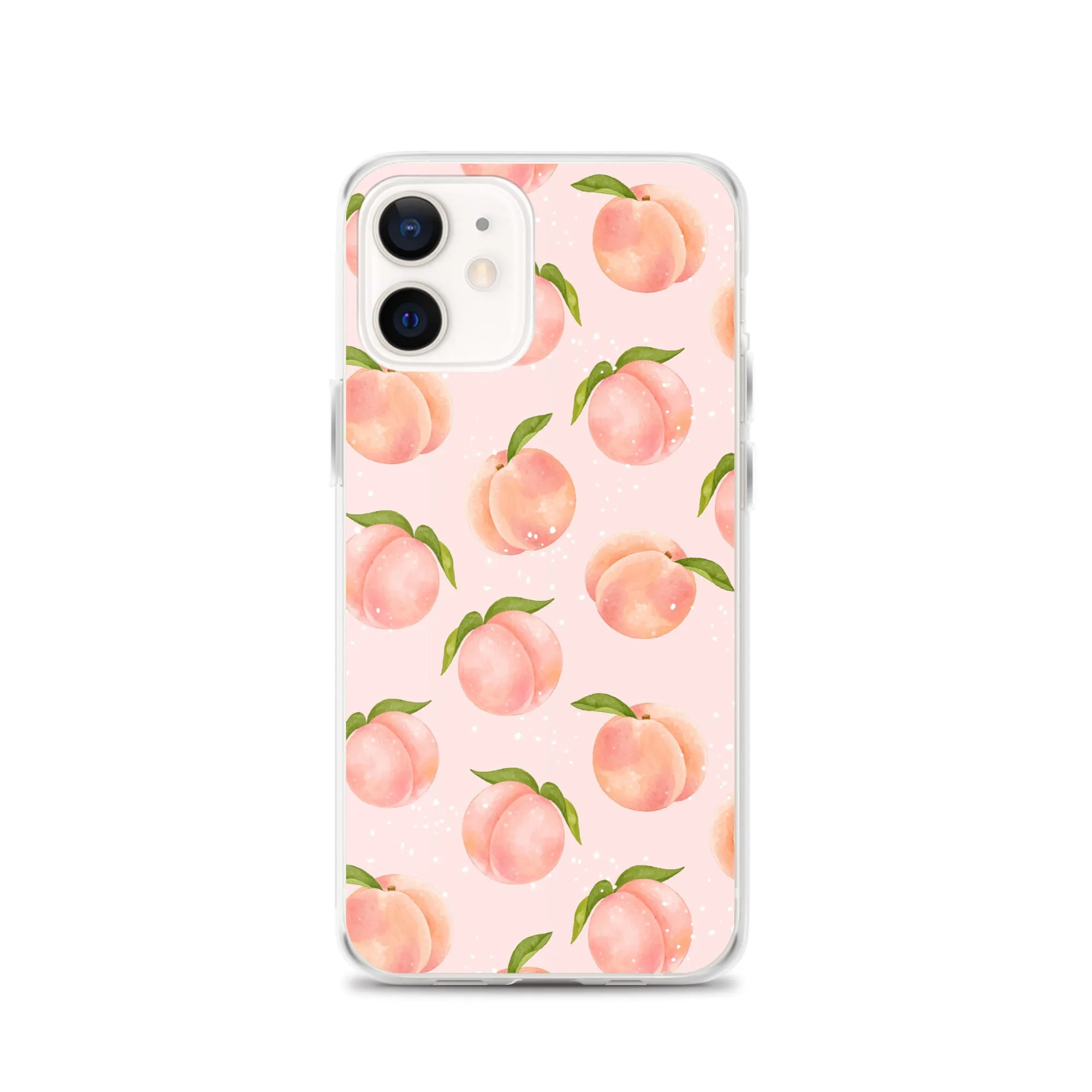 Peach iPhone 14 Pro Max Case, Fruit Print Cute Gift Aesthetic iPhone 13 12 11 Mini SE 2020 XS Max XR X 8 7 Plus Cell Phone Cover