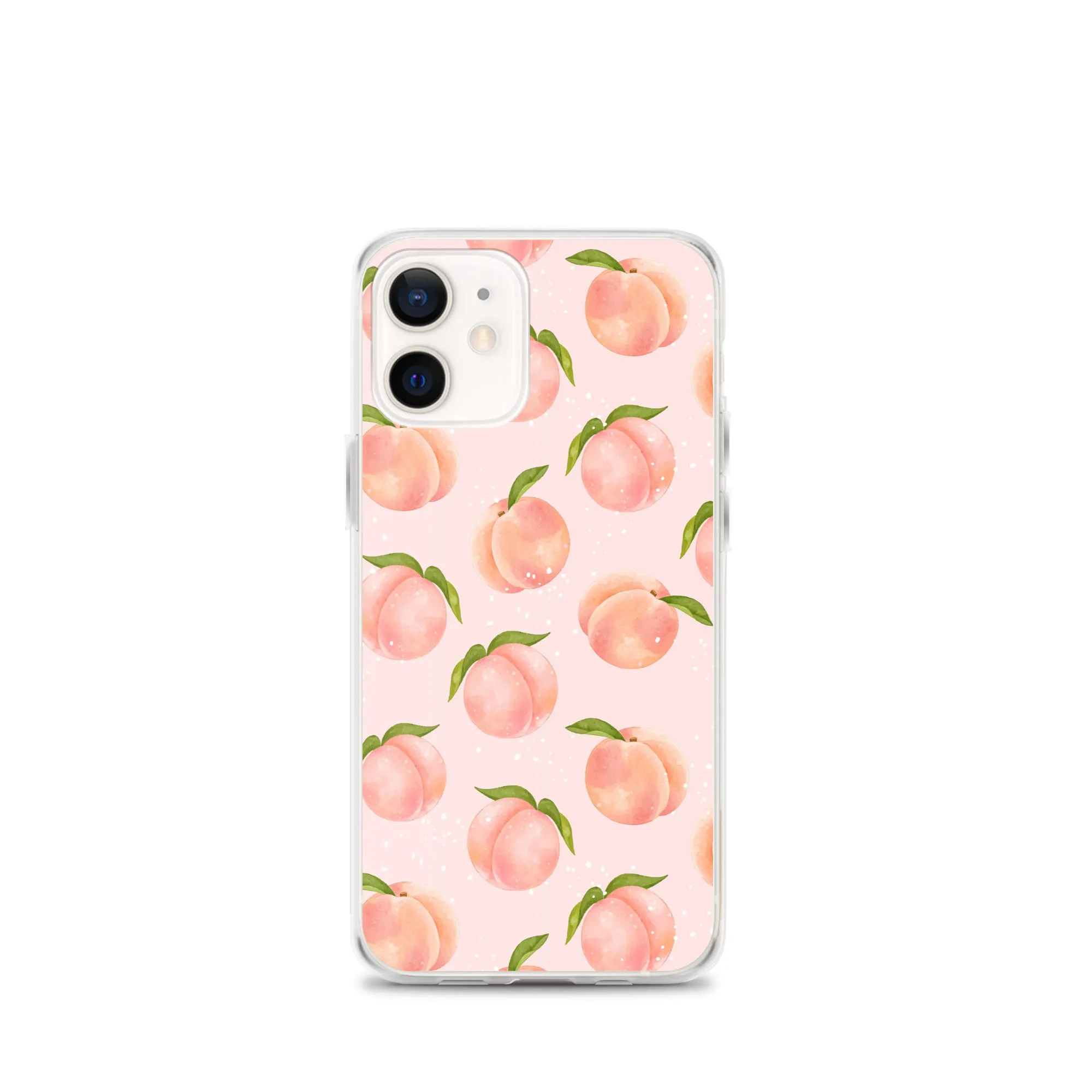 Peach iPhone 14 Pro Max Case, Fruit Print Cute Gift Aesthetic iPhone 13 12 11 Mini SE 2020 XS Max XR X 8 7 Plus Cell Phone Cover