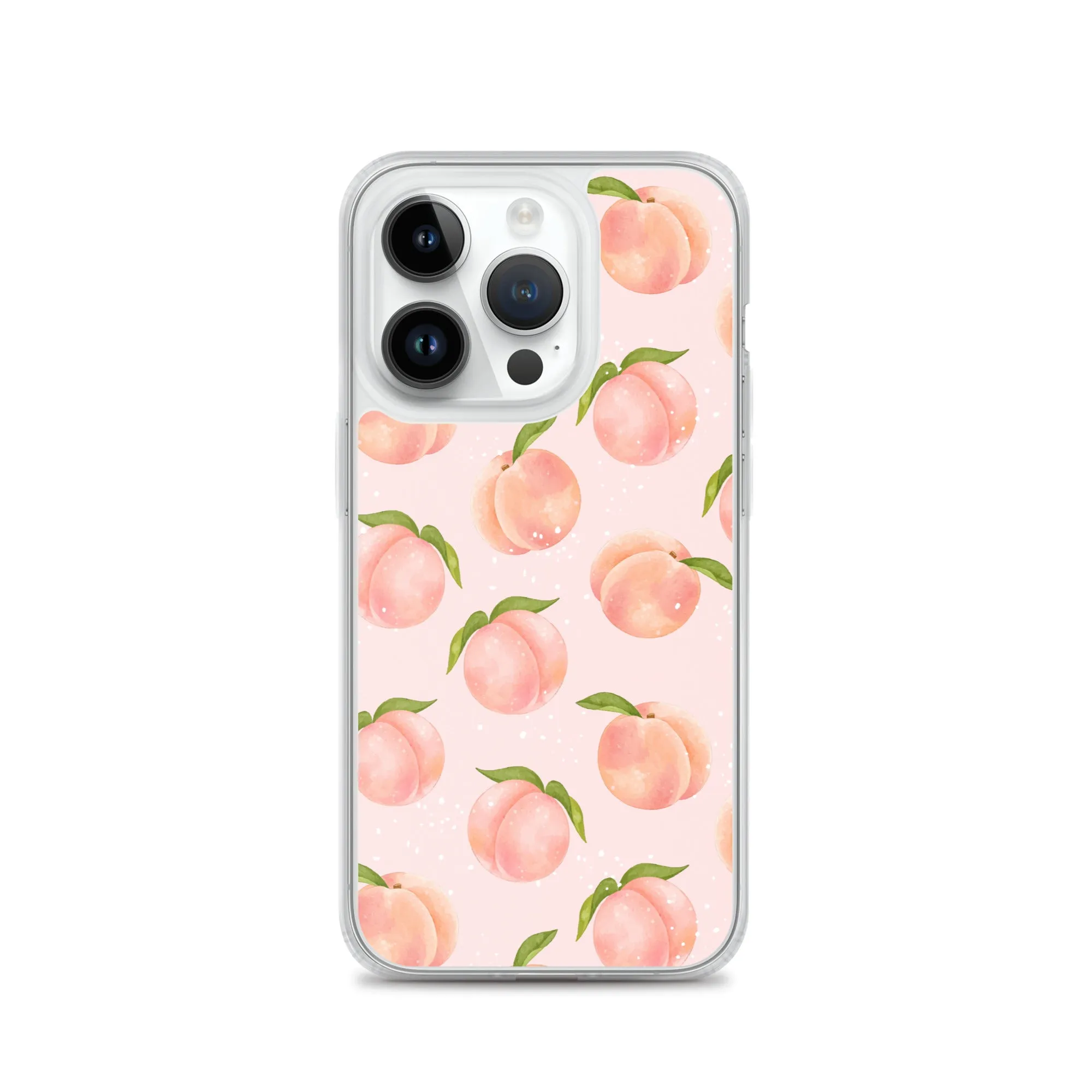 Peach iPhone 14 Pro Max Case, Fruit Print Cute Gift Aesthetic iPhone 13 12 11 Mini SE 2020 XS Max XR X 8 7 Plus Cell Phone Cover