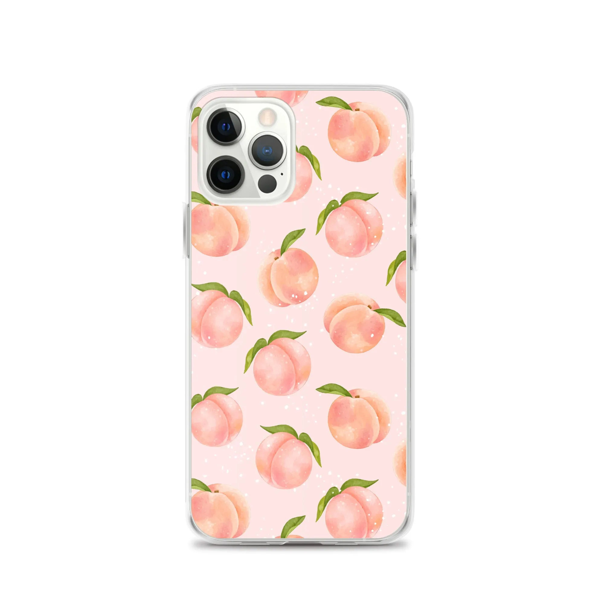 Peach iPhone 14 Pro Max Case, Fruit Print Cute Gift Aesthetic iPhone 13 12 11 Mini SE 2020 XS Max XR X 8 7 Plus Cell Phone Cover