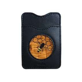 Pearl Bee & Honeycomb | Leather Phone Wallet