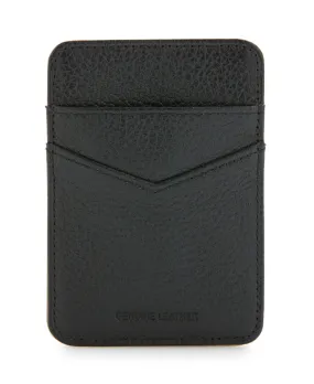 Pebble Leather Phone Card Holder