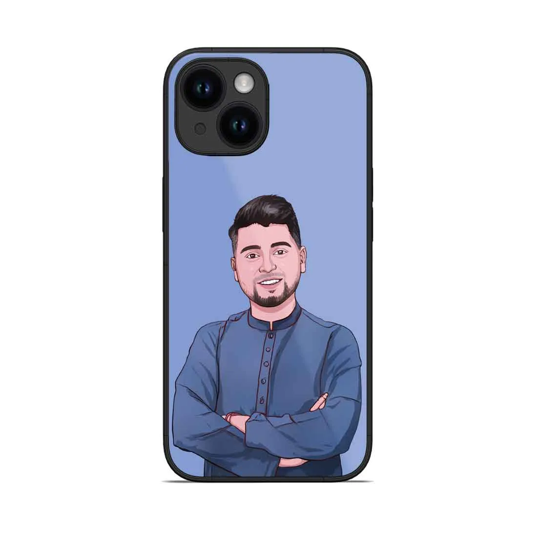 Personalized Mobile Cover iPhone 14 Phone Case With Image- Cartoonify From Photo