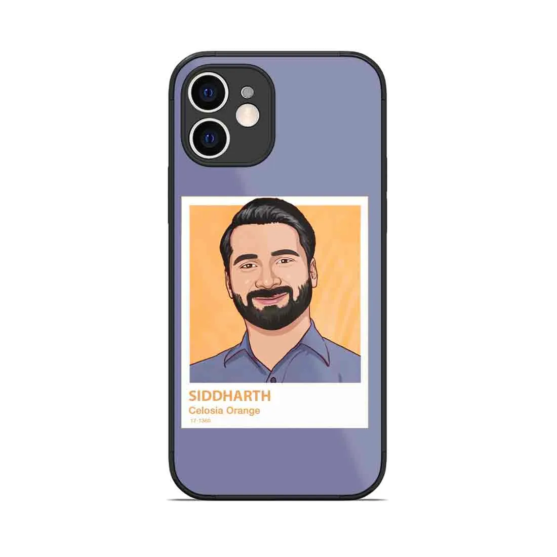 Personalized Picture Phone Case iPhone 12 Case - Orange Pantone