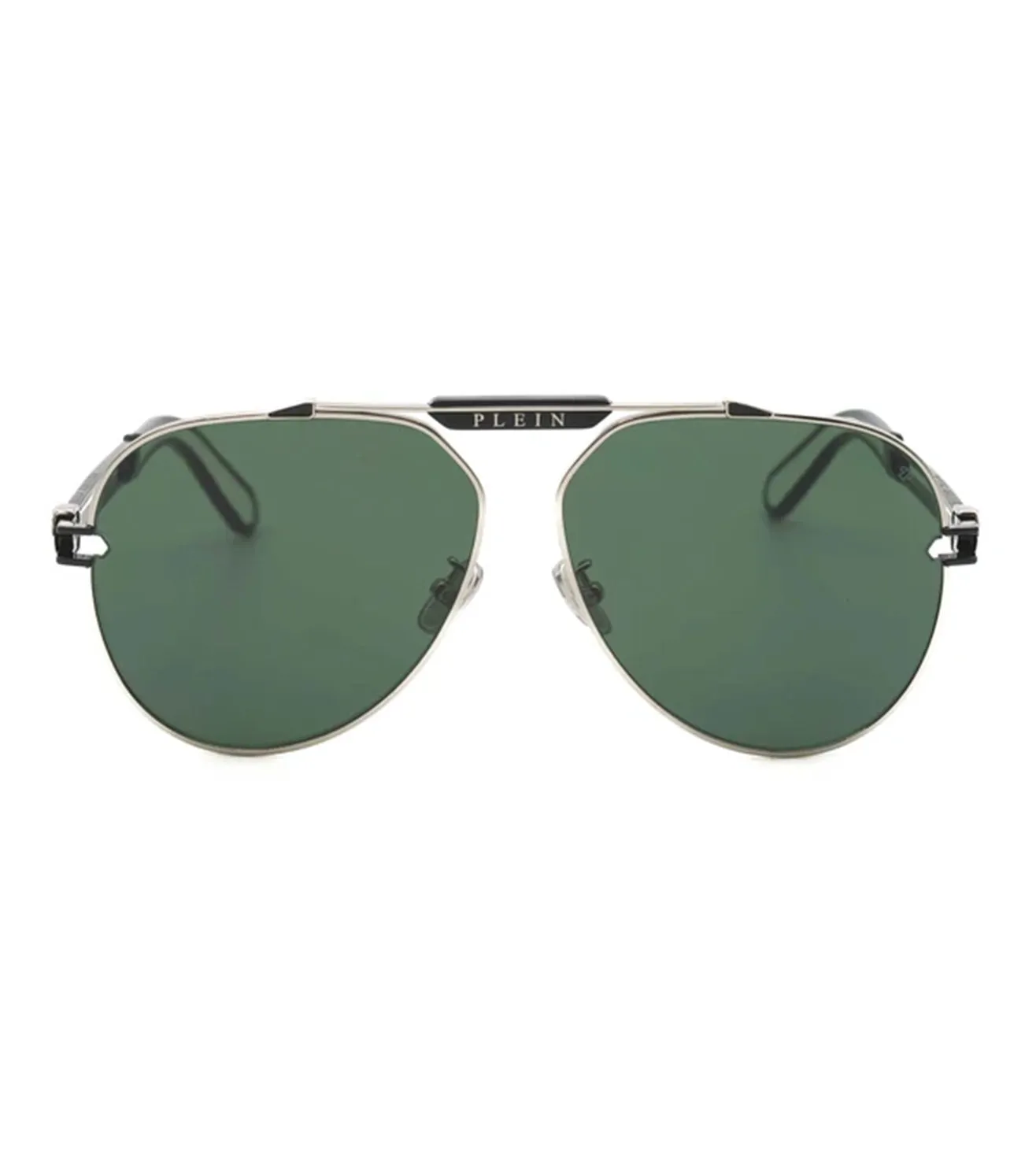 Philipp Plein Unisex Green Aviator Sunglasses