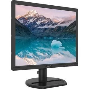 Philips 170S9A 17" SXGA LCD Monitor, 5:4, Textured Black, 17" Class, WLED Backlight, 1280x1024, 16.7 Million Colours, 250 cd/m², 1ms, 75Hz, DVI, VGA