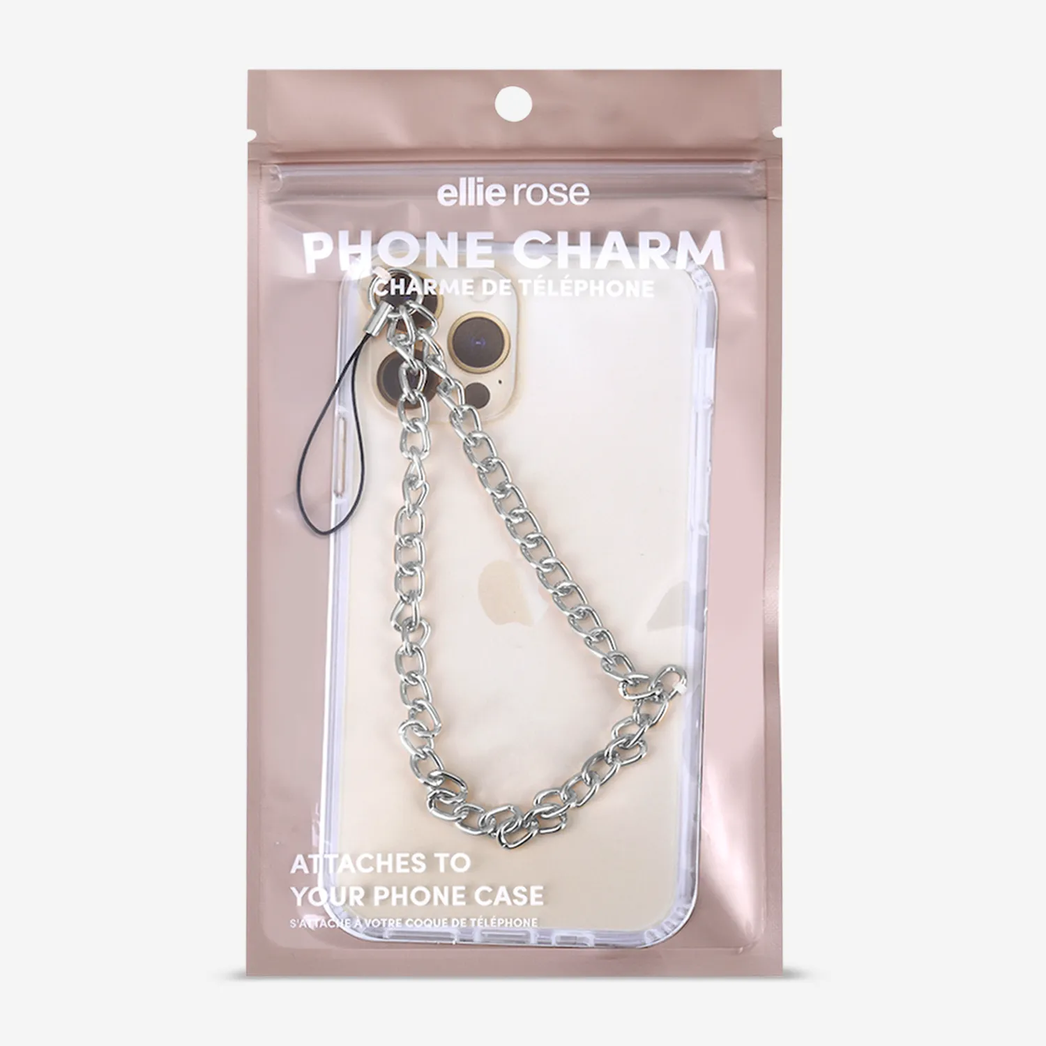 Phone Charm - Silver Metal