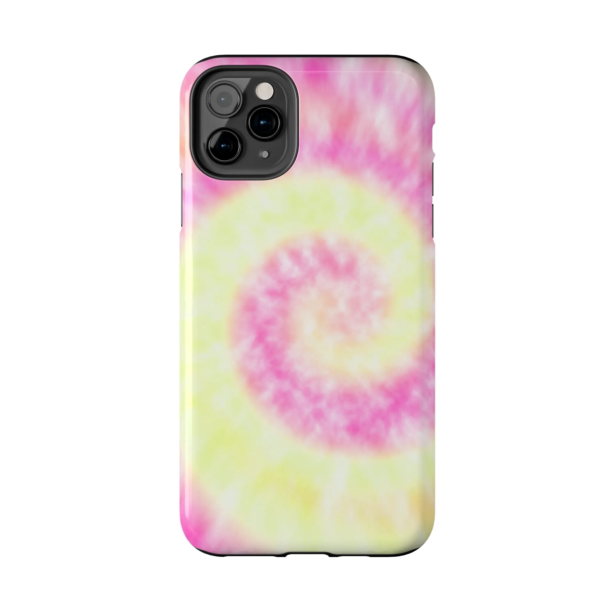 Pink and Yellow Tie Dye Design Phone Case- Lightweight, Impact Resistant Cover for iPhone 6, 6s, 12, 13, 14, 15