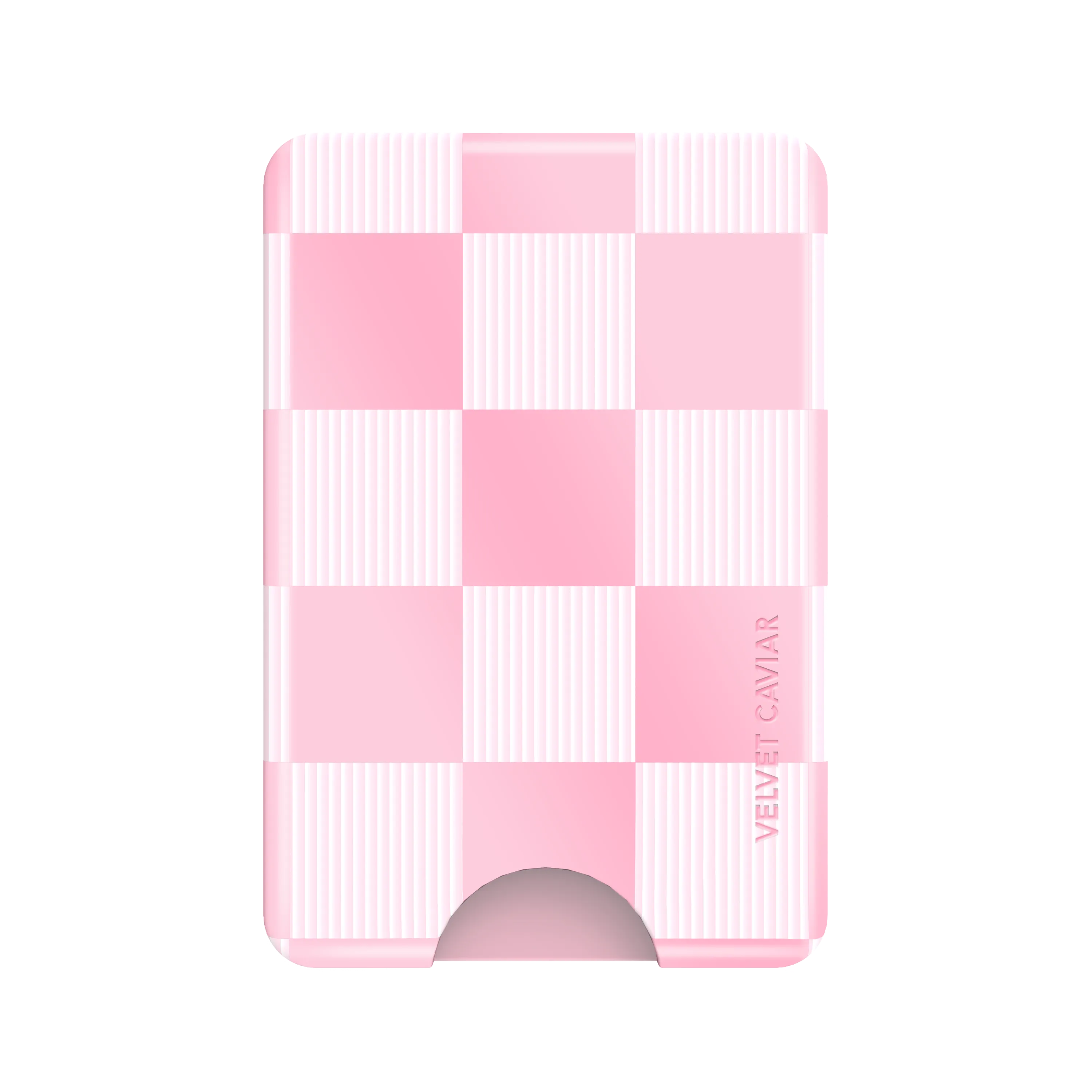 Pink Vibe Checkered Magsafe Wallet