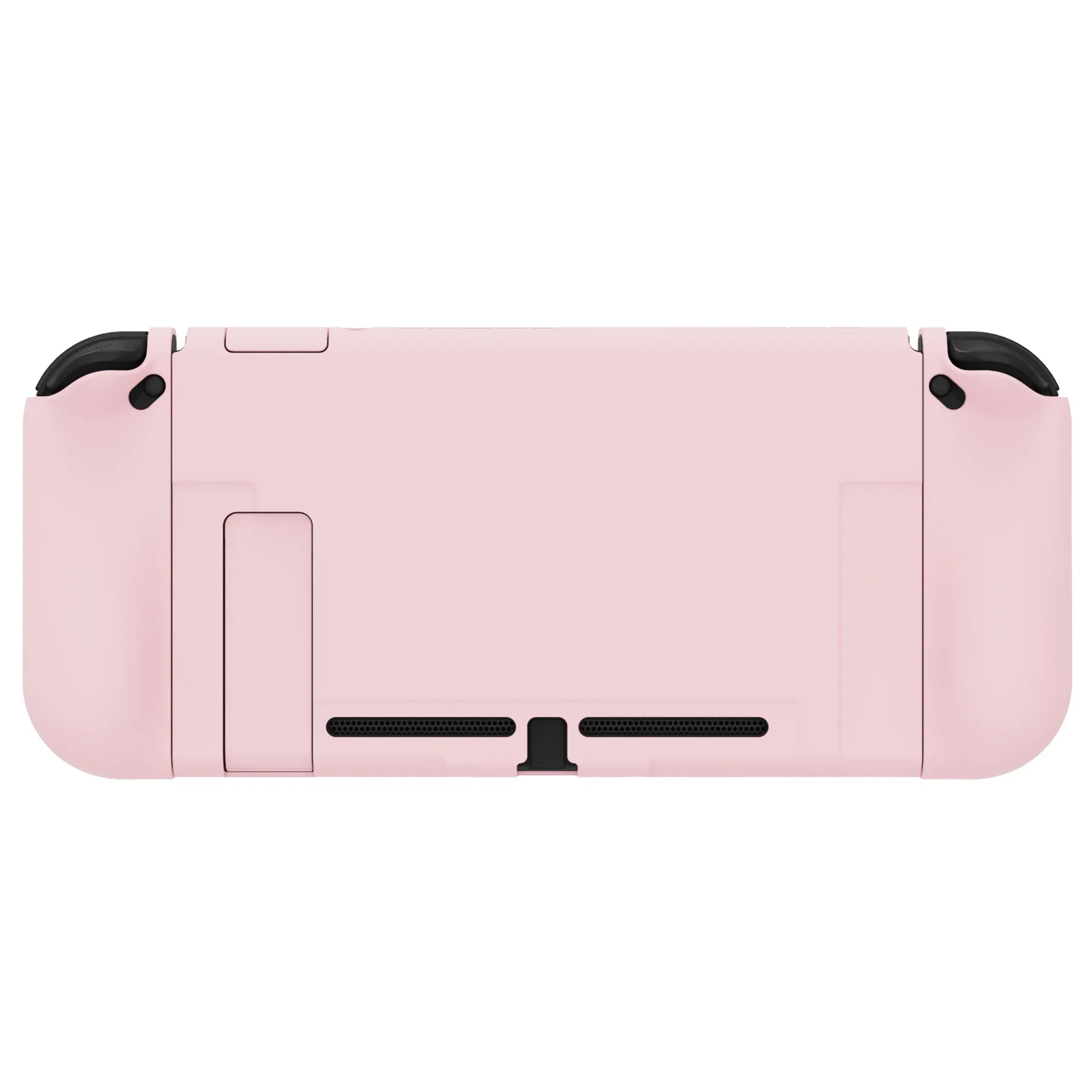 PlayVital UPGRADED Glossy Dockable Case Grip Cover for NS Switch, Ergonomic Protective Case for NS Switch, Separable Protector Hard Shell for Joycon - Cherry Blossoms Pink - ANSP3010