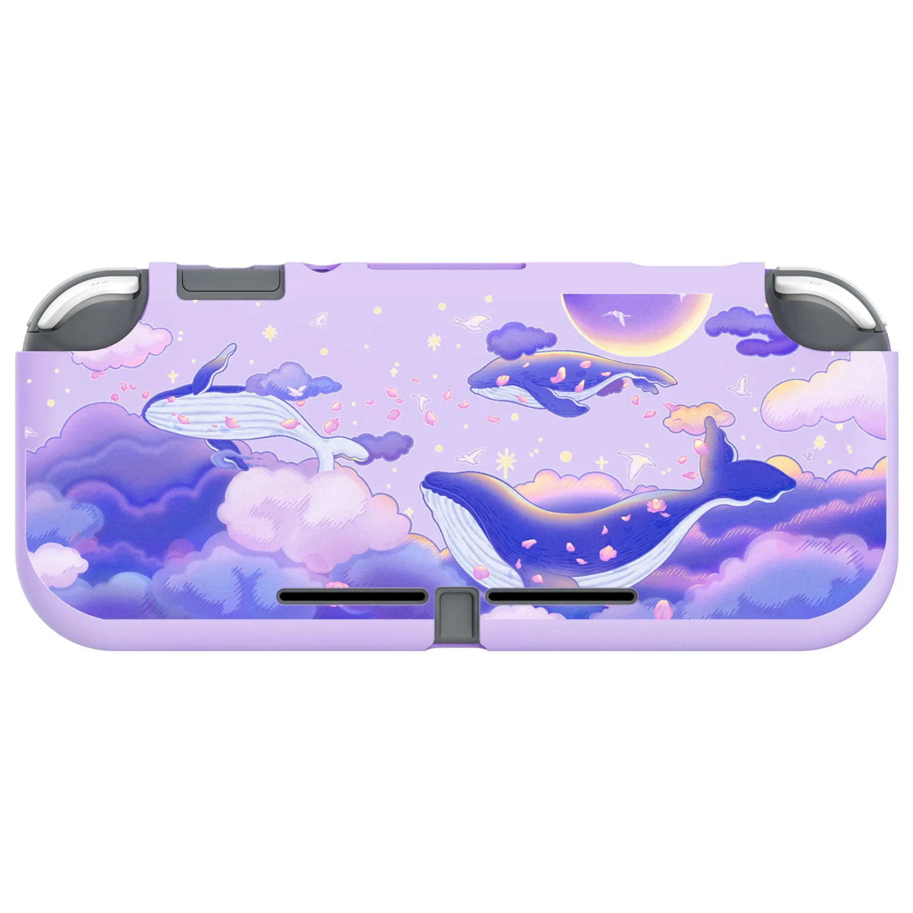 PlayVital Whale in Dream Custom Protective Case for NS Switch Lite, Soft TPU Slim Case Cover for NS Switch Lite - LTU6020