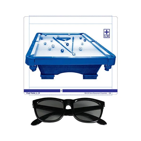 Pool Table Polarized Variable Vectograph