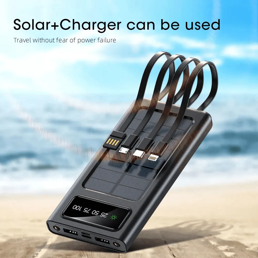 Portable Fast Charging Solar Power Bank 10000mAh - P108