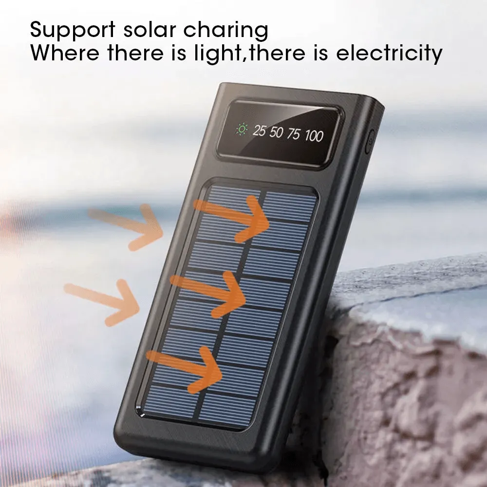 Portable Fast Charging Solar Power Bank 10000mAh - P108