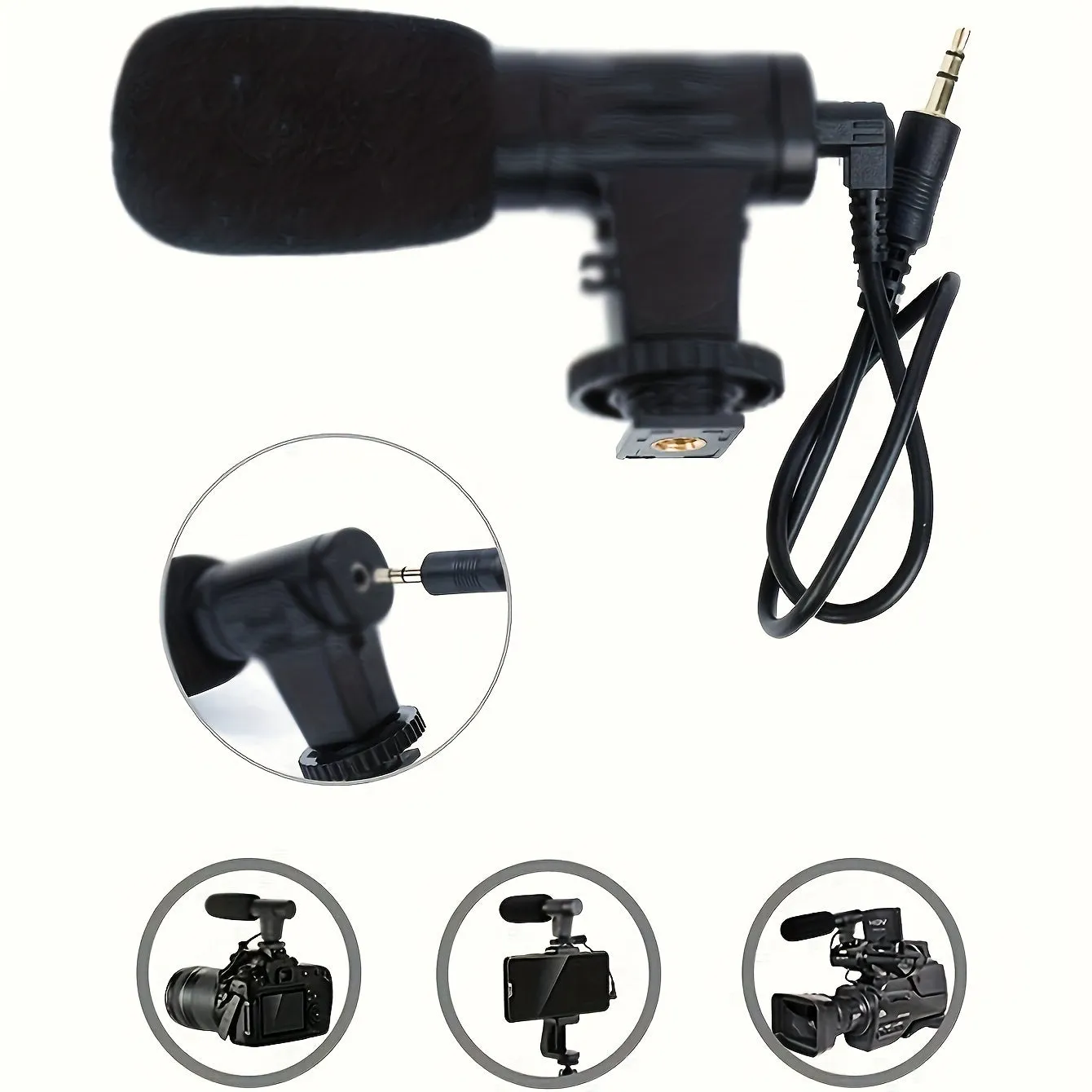 Portable Mobile Phone Stand, Equipped With Mobile Phone Tripod, Fill Light And Microphone