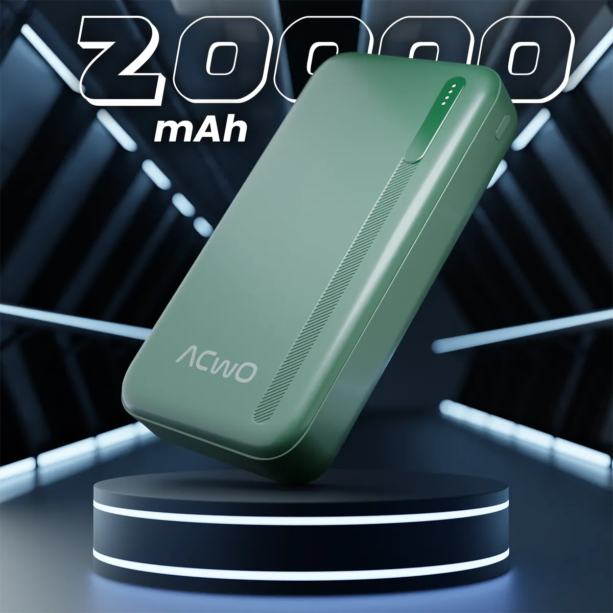 POwER 721 -  20000 mAh Fast Charging  Green Powerbank With 22.5W Output