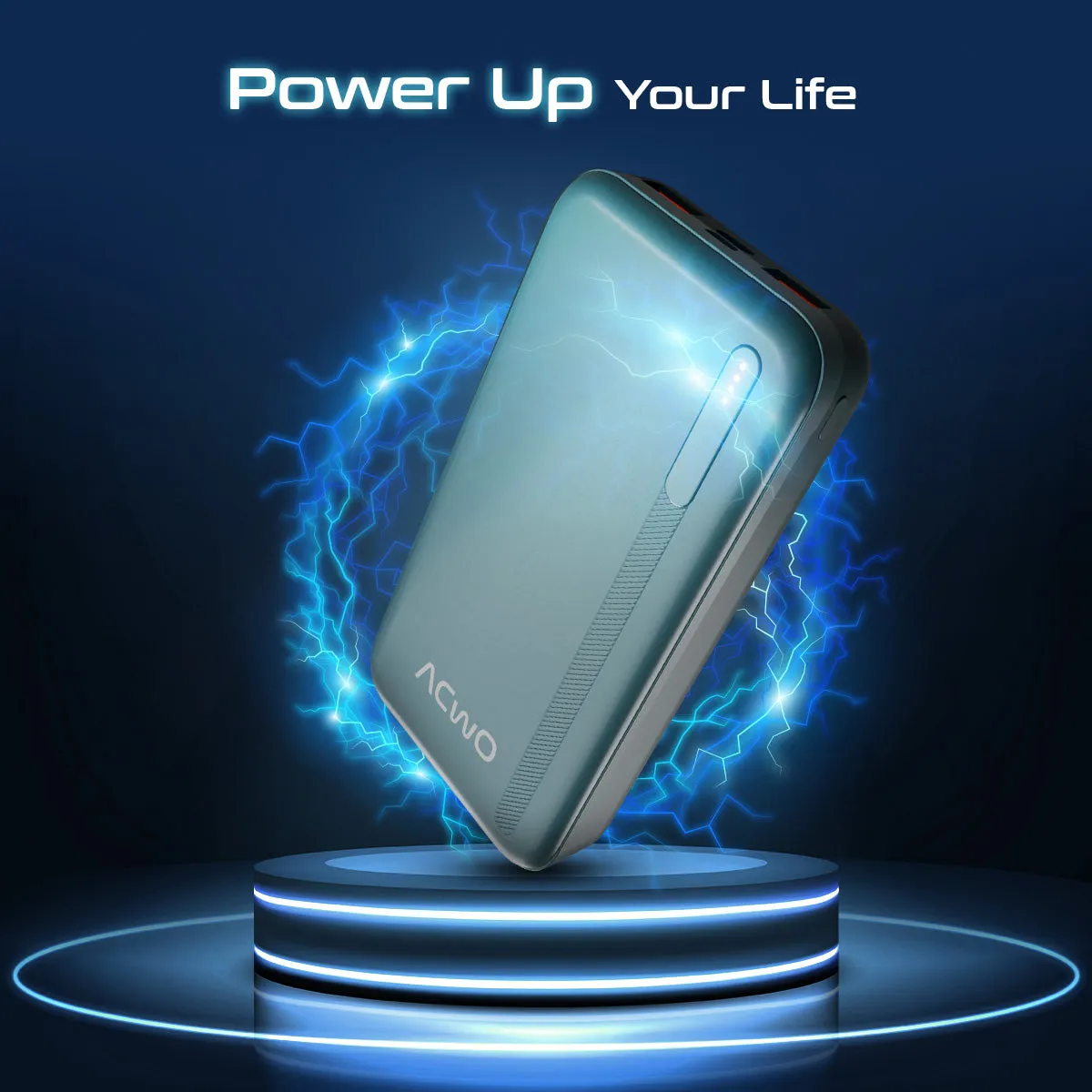 POwER 721 -  20000 mAh Fast Charging  Green Powerbank With 22.5W Output