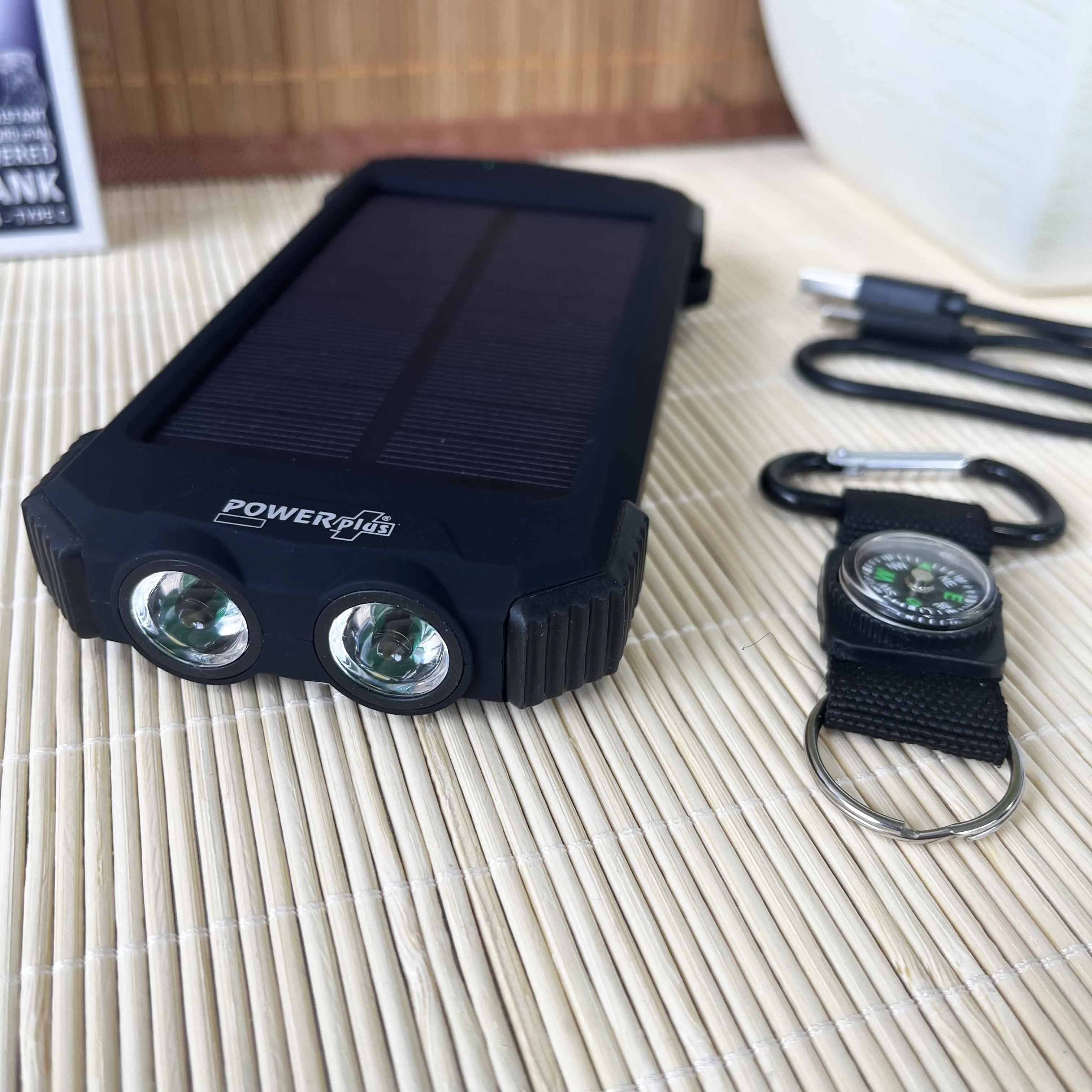 POWERplus Beluga 10000mAh Heavy Duty Solar Powerbank, Wireless & USB C Charging