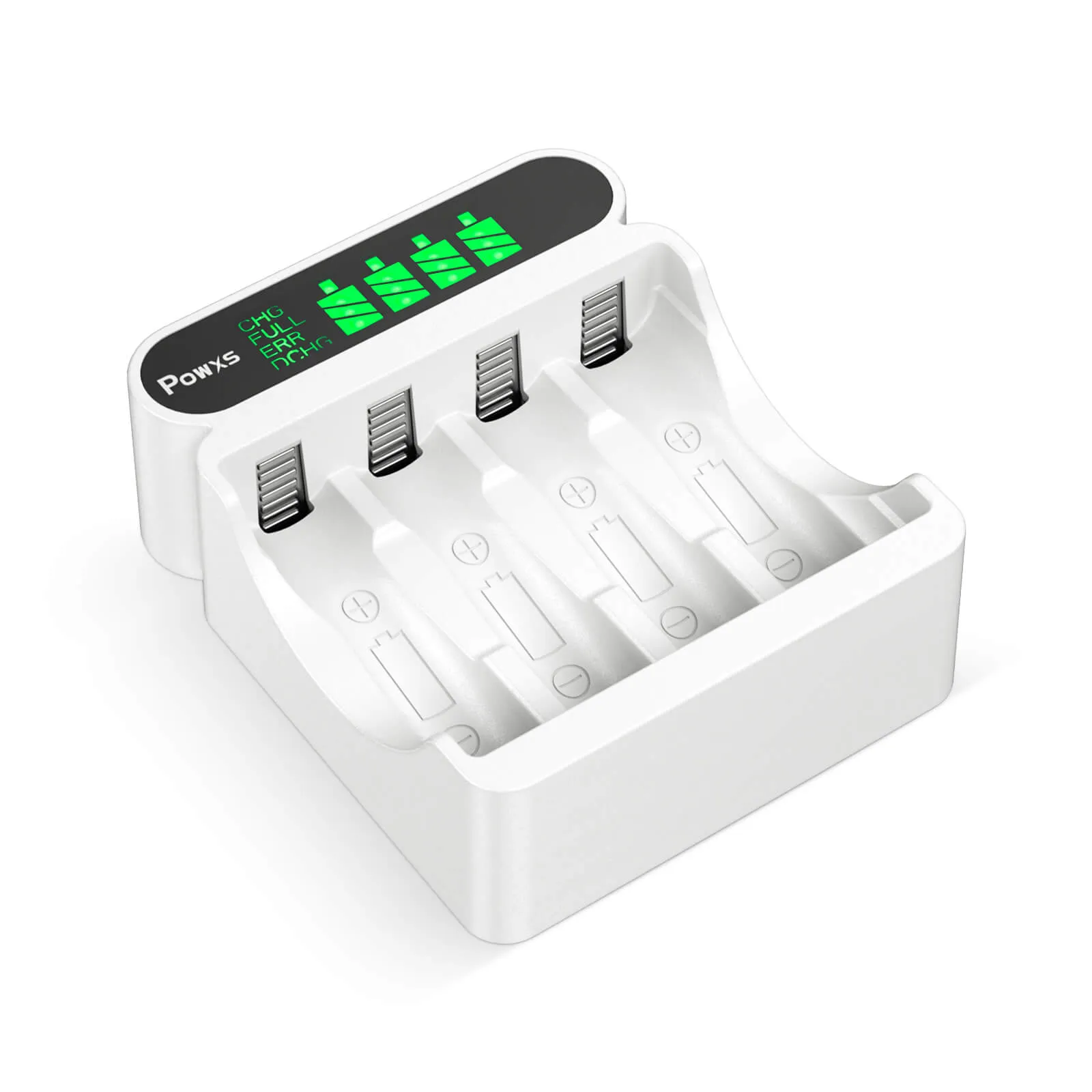 POWXS 4 Bay AA AAA Batteries Charger