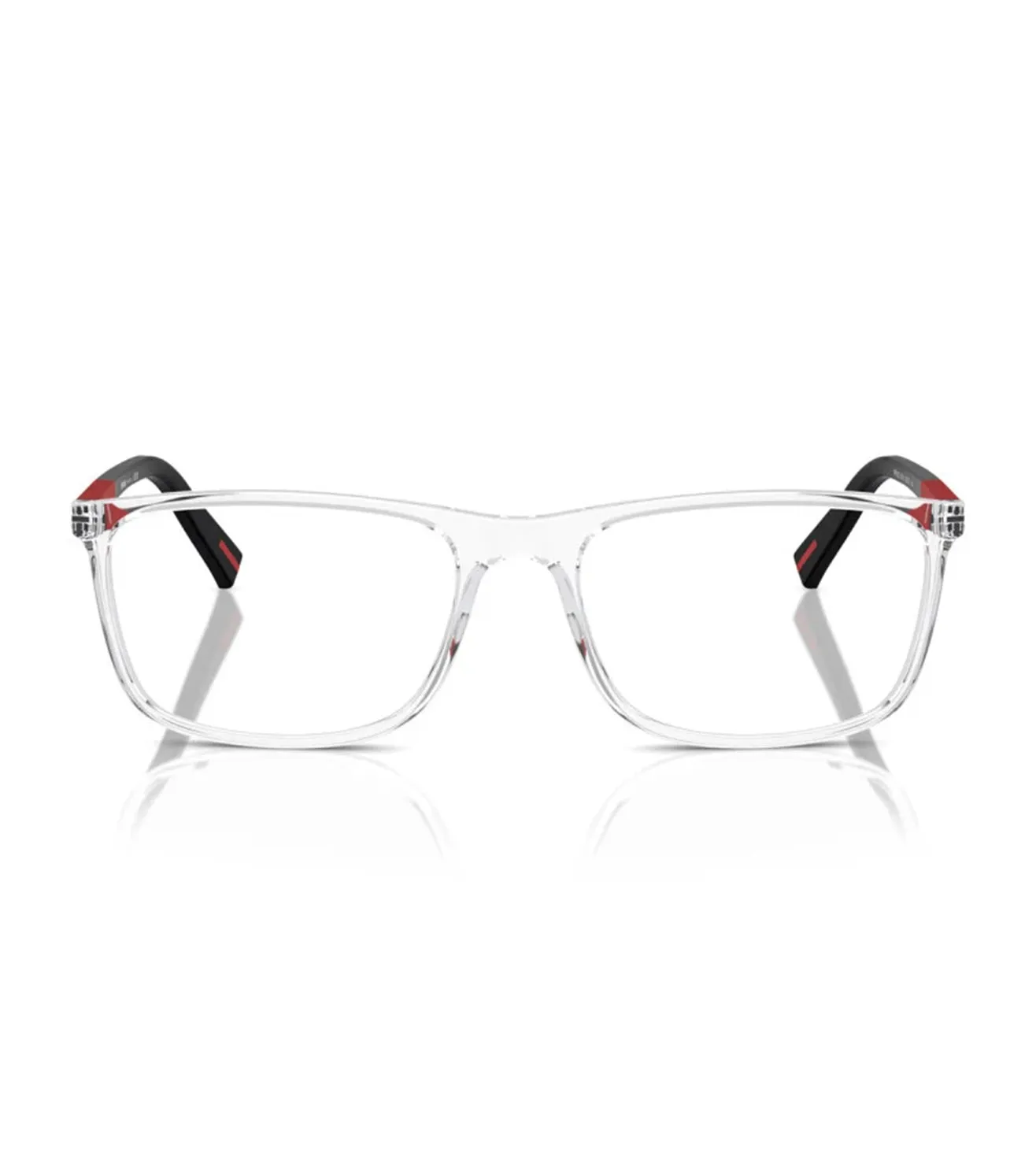 Prada Men's Crystal Rectangular Optical Frame