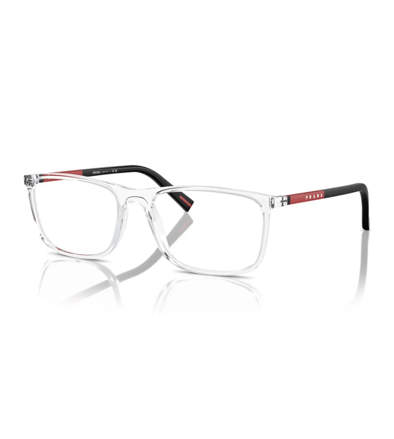 Prada Men's Crystal Rectangular Optical Frame