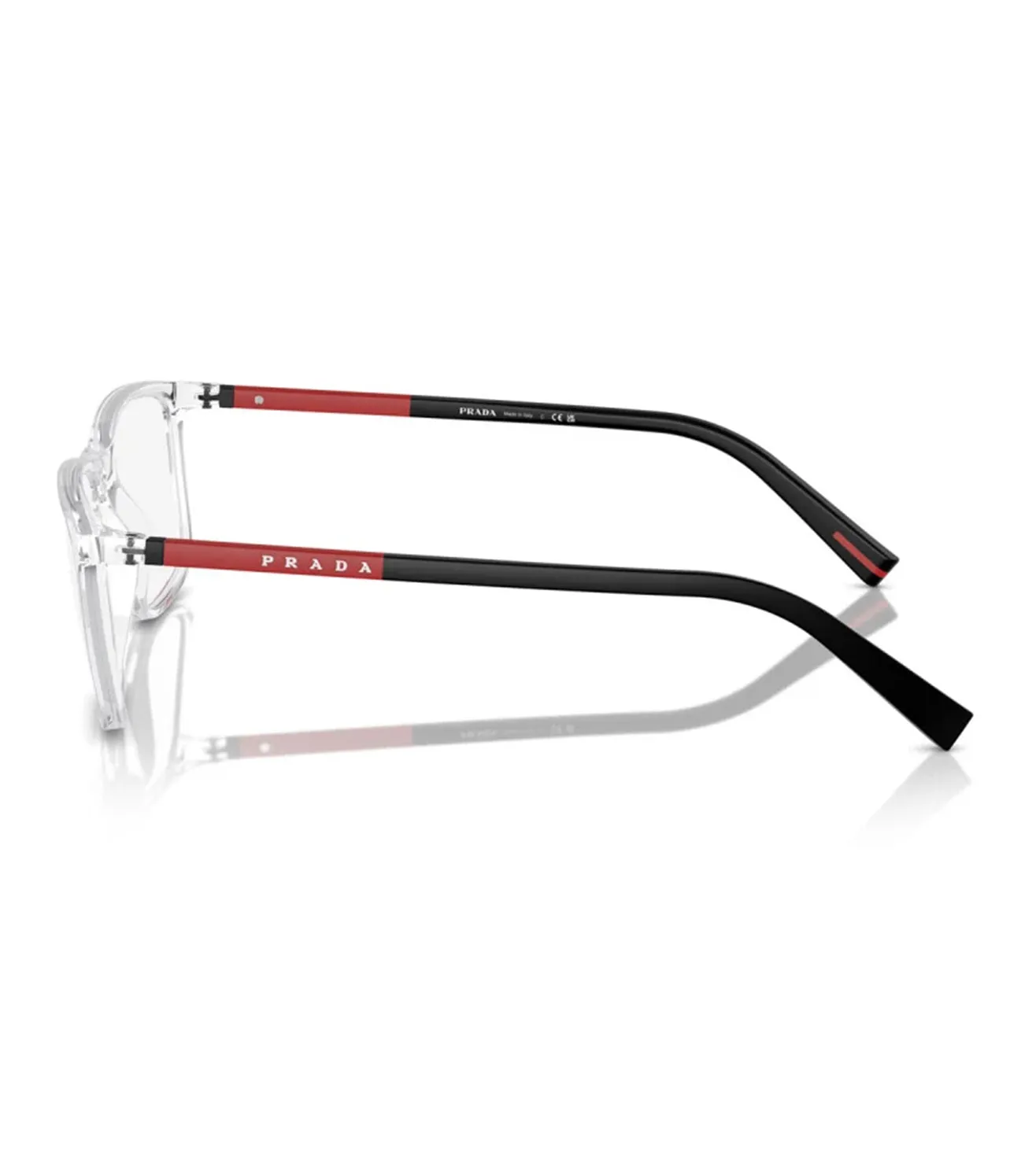 Prada Men's Crystal Rectangular Optical Frame