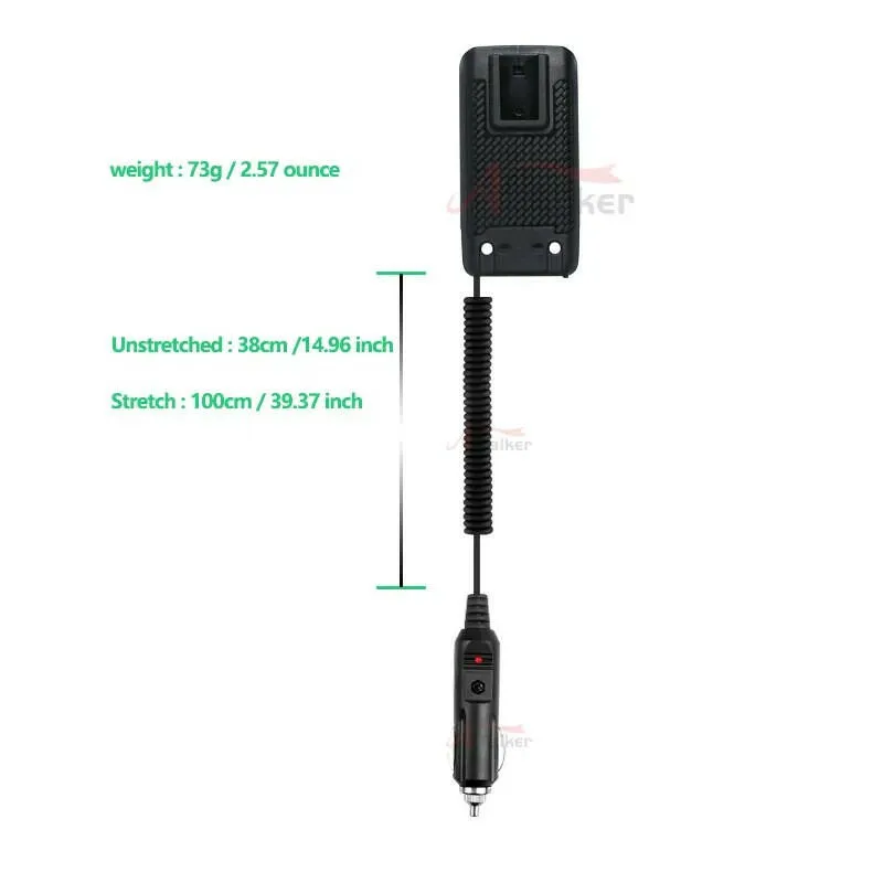 Quansheng UV-K5 UV K5(8) UV-5R PLUS Battery Eliminator Walkie Talkie Car Charger 12V/24v Universal Two Way Radio BAOFENG UV5R