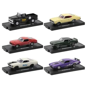 "Auto-Drivers" Set of 6 pieces in Blister Packs Release 75 Limited Edition to 8480 pieces Worldwide 1/64 Diecast Model Cars by M2 Machines