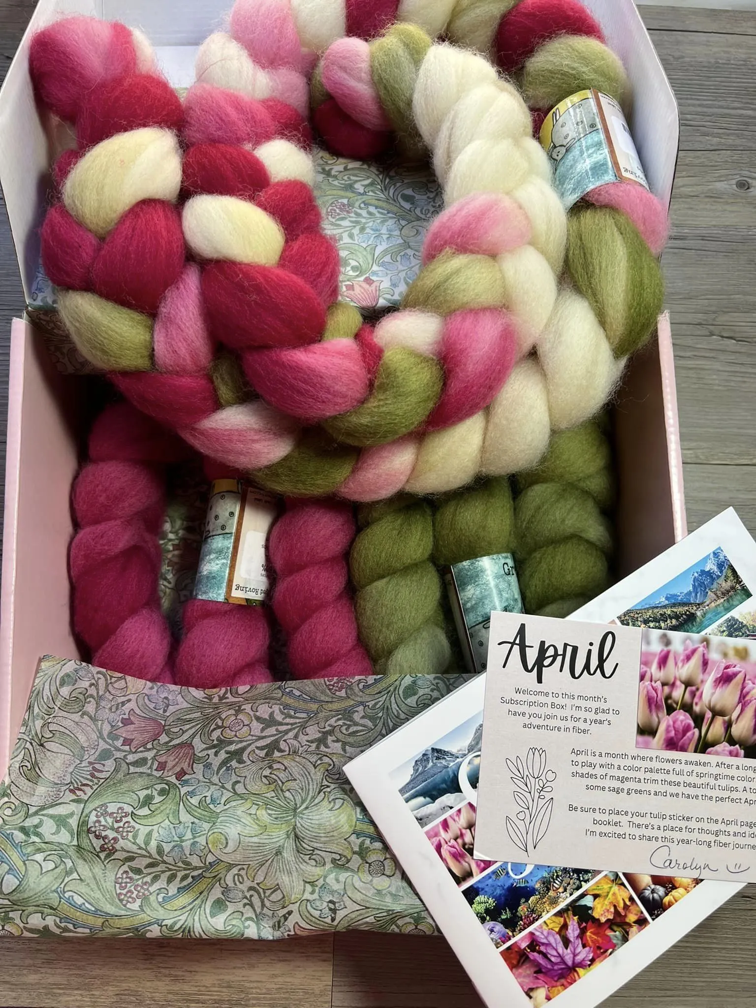 "Seasons" Monthly Fiber Subscription - See Full Description Below - Spin Off