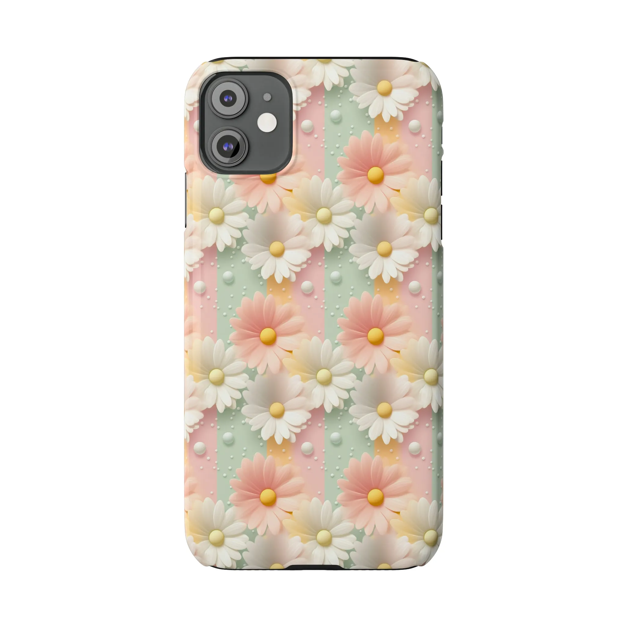 Rainbow of Daisies Design Sleek Elegance Wireless-Charging Compatible Phone Case Slim Phone Case compatible with over 20 iphone models