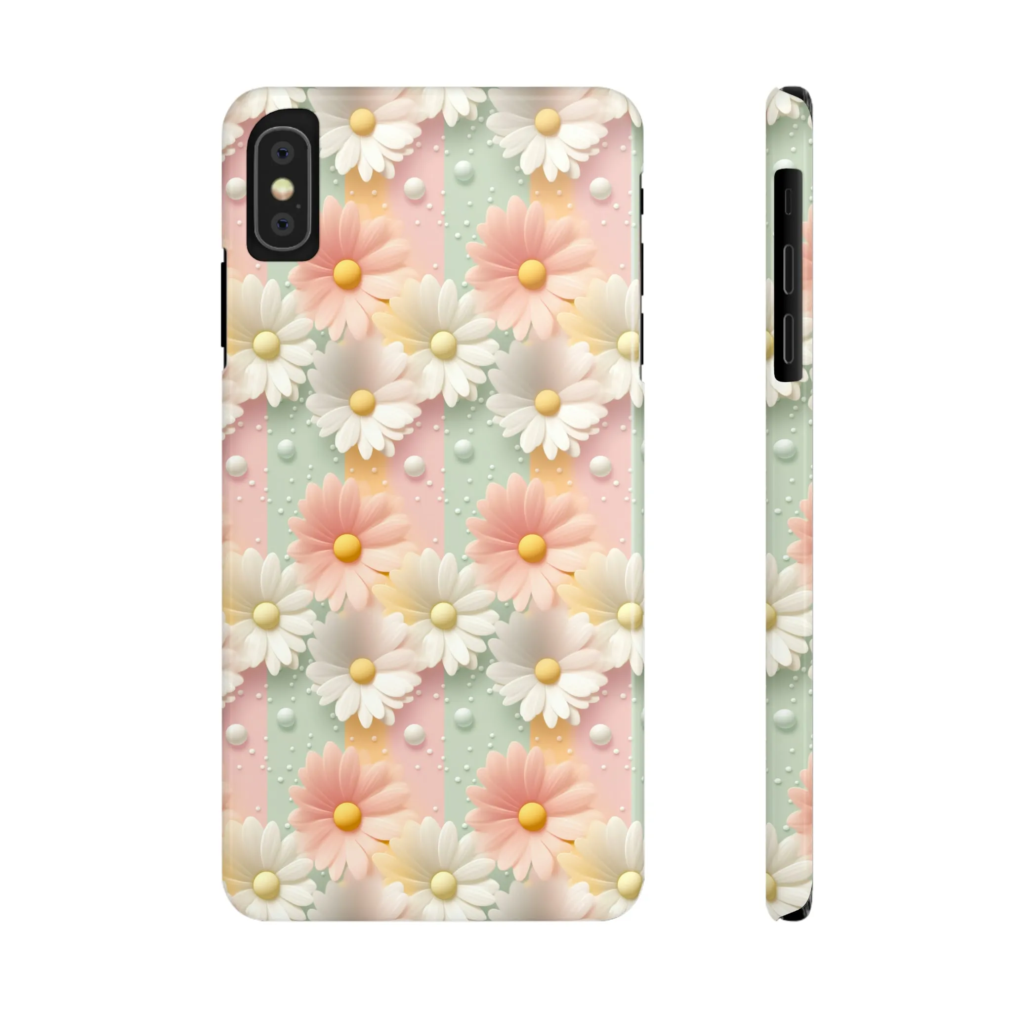 Rainbow of Daisies Design Sleek Elegance Wireless-Charging Compatible Phone Case Slim Phone Case compatible with over 20 iphone models