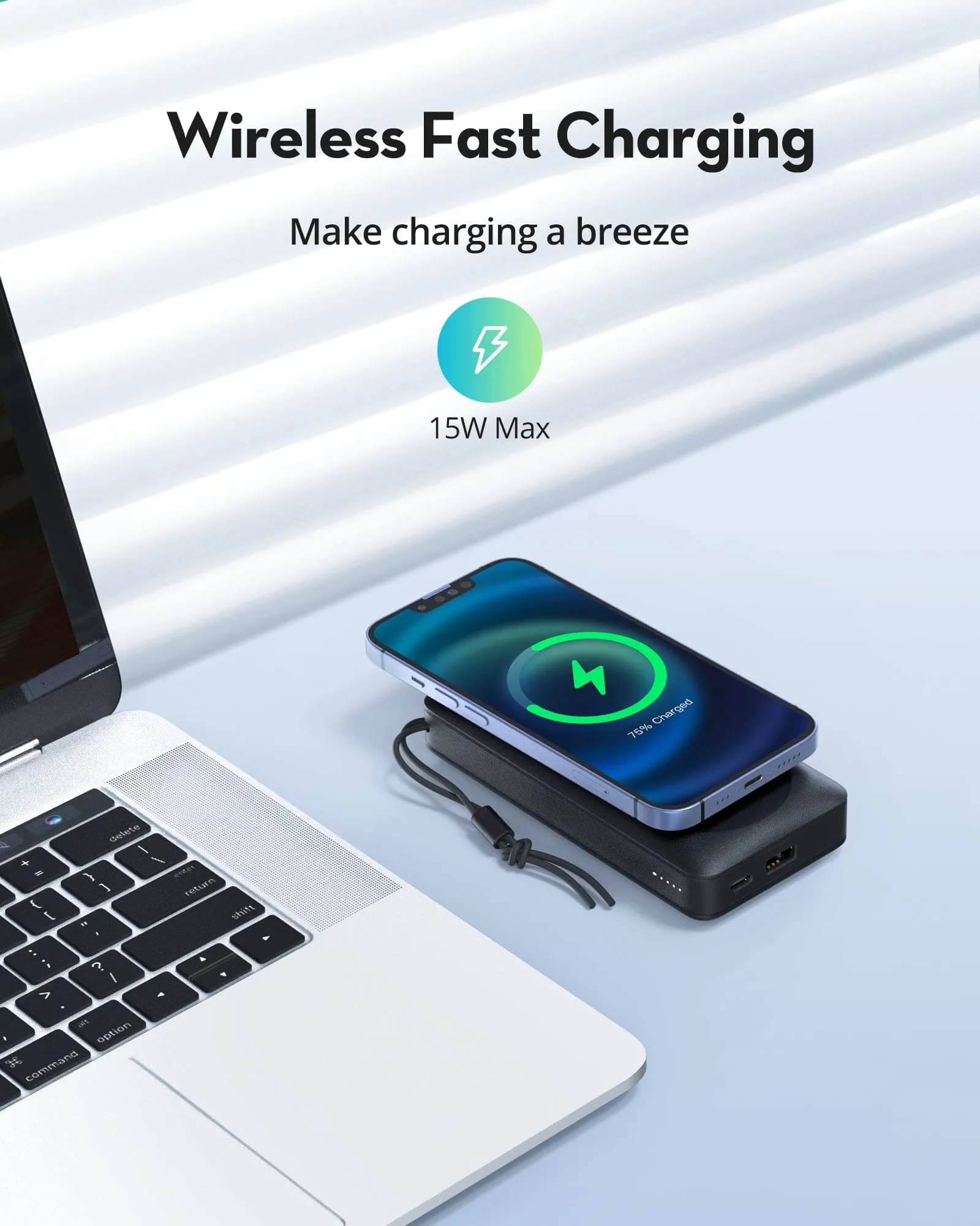 RAVPOWER 15W Magnetic Wireless Power Bank - PB1214