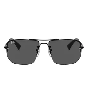 Ray Ban Unisex Grey Aviator Sunglasses