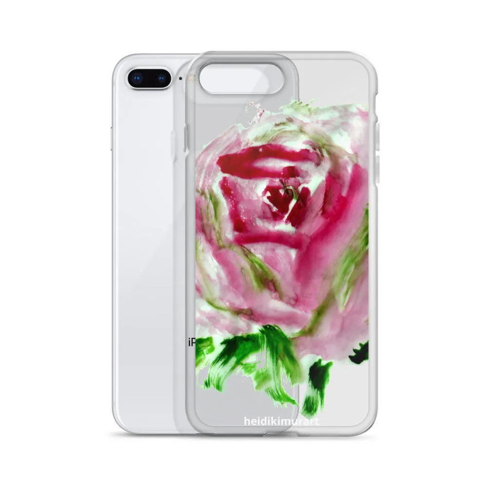 Red Rose Floral Phone Case, iPhone X | XS | XR | XS Max | 8 | 8  | 7| 7  Phone Case-Printed in USA/EU